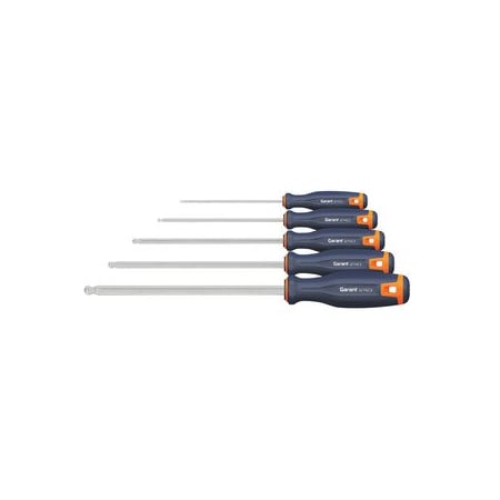 Garant Hexagon ball-point screwdriver set- with 2-component Haptoprene handle- Number of screwdrivers: 5 627746 5